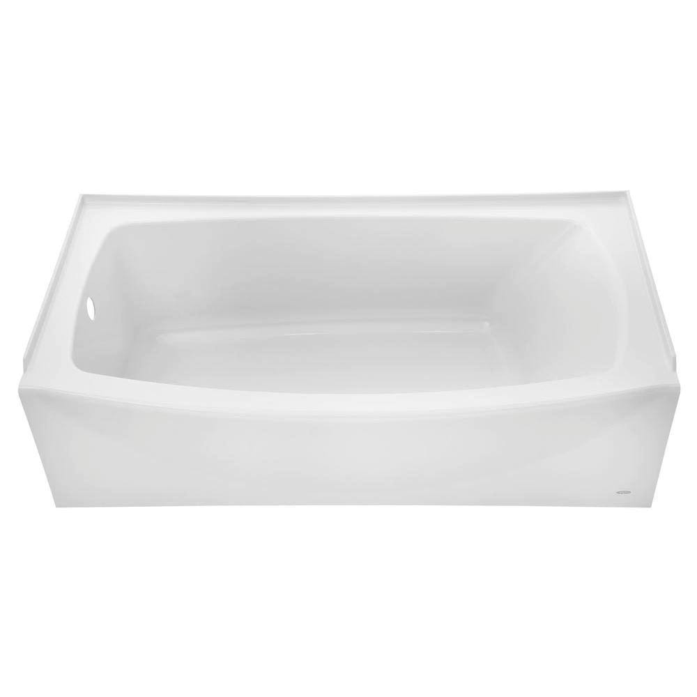 Left Drain Bathtub in Arctic White R518