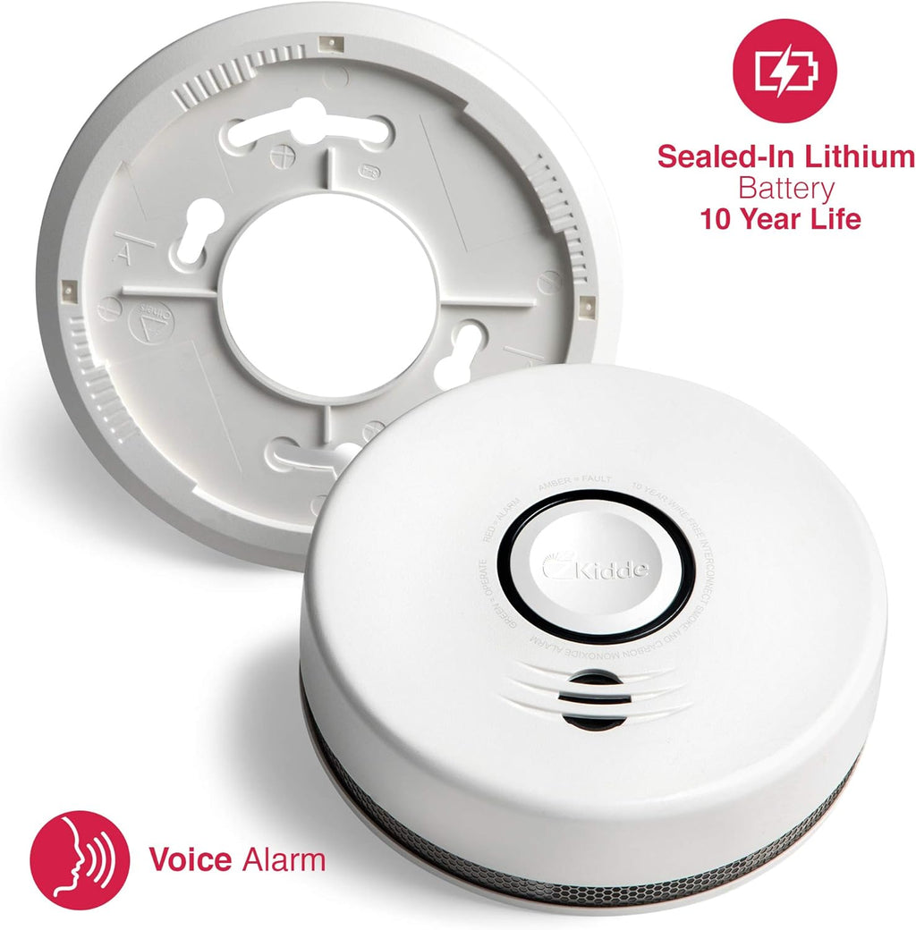 Lithium Battery Powered Combination Smoke & Carbon Monoxide Alarm J5443