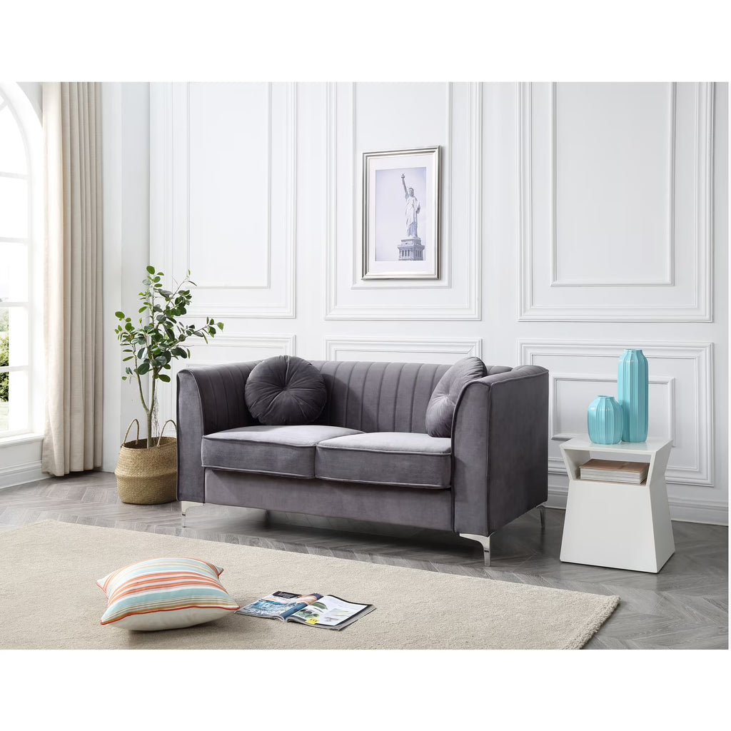 Gray Loveseat C421865