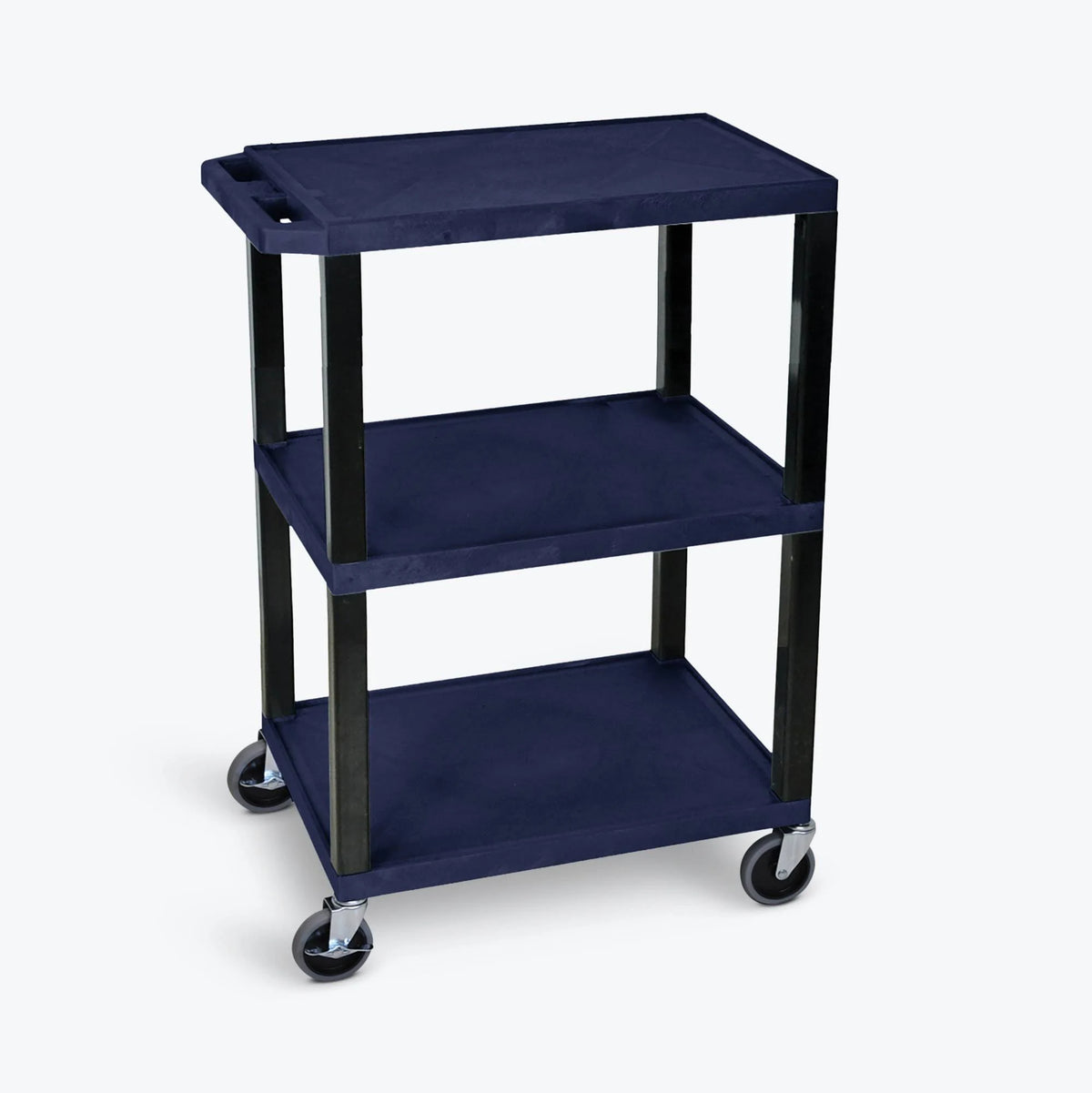 Navy Blue 3 Shelf Utility Cart U232