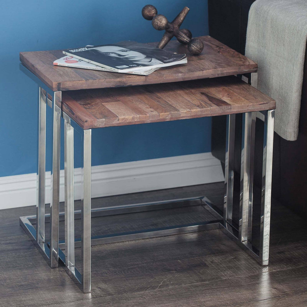 Wood Table, Set of 2 Q339