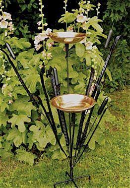 Double Cattail Birdbath B794946