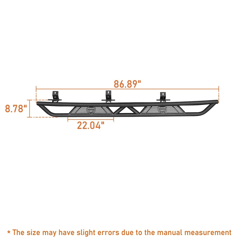Pair Side Steps Running Board Nerf Bar Black F3729