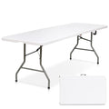 White 8ft Plastic Folding Table O656077