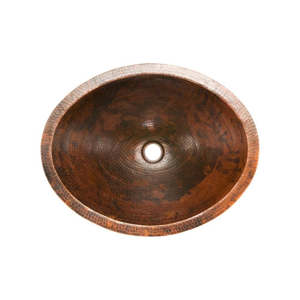 Hammered Copper Bathroom Sink V80775