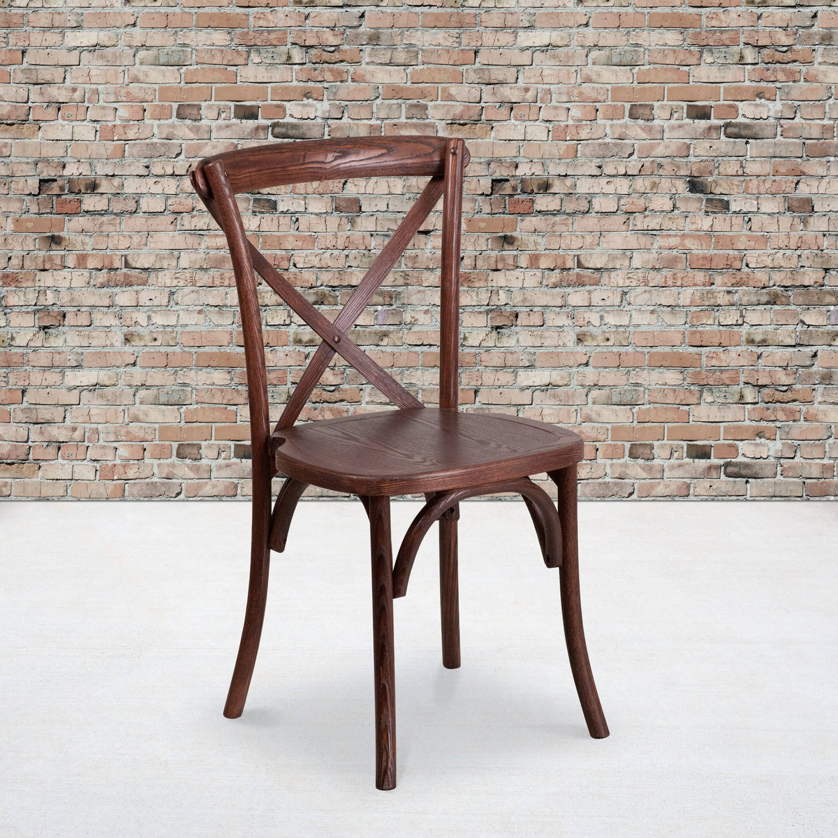 Cross Back Chair (Mahogany), Brown (Wood) Z4493