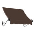 3.375 ft Fixed Awning Acrylic Fabric, Brown O538