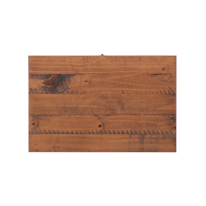 White Distressed Wood Three Drawer Chest M139303