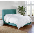 Twin Blue Square Bed X539239