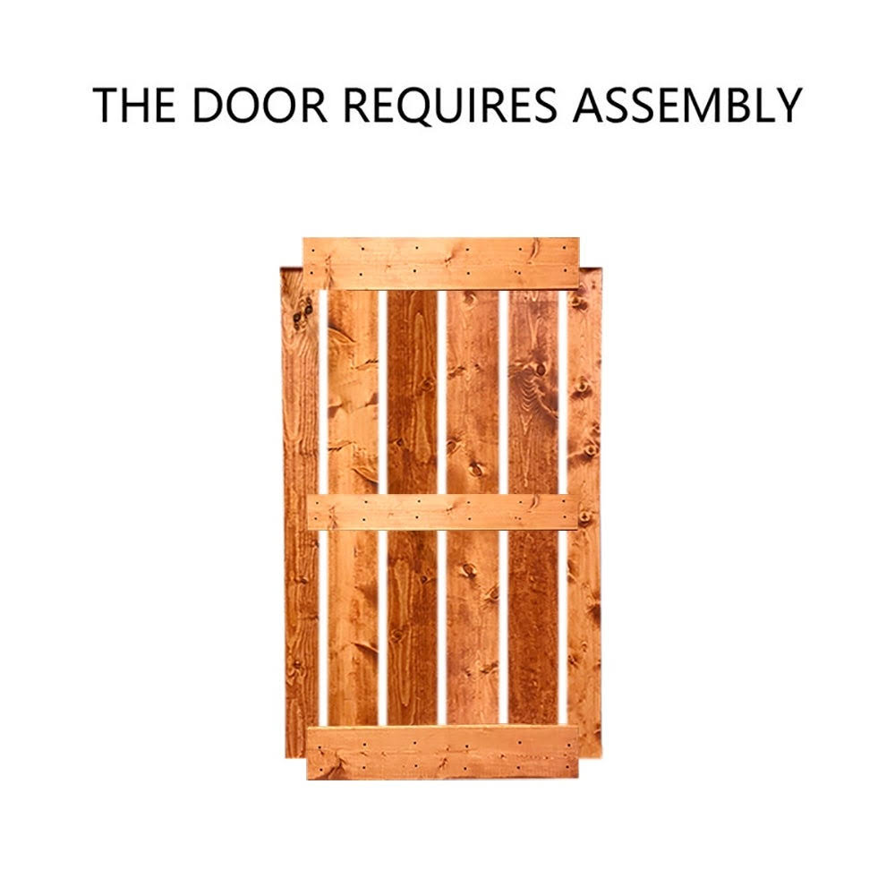 Charcoal Double Barn Door with Hardware Kit E4866