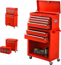 Orange 8 Drawer Rolling Tool Chest with Wheels and Locks B29433