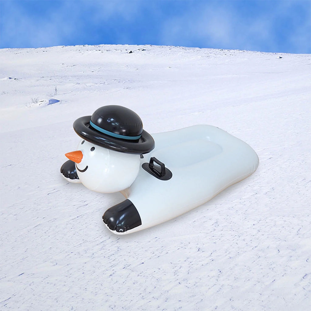 Inflatable Snowman Ski Ring Christmas Sleigh L3644