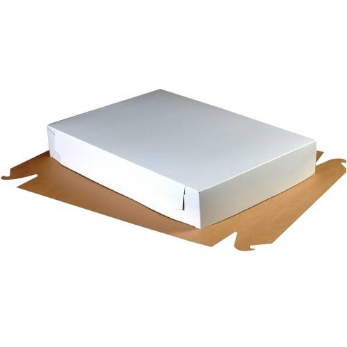 White 2-Piece Cake Box, 25/Case Z148626