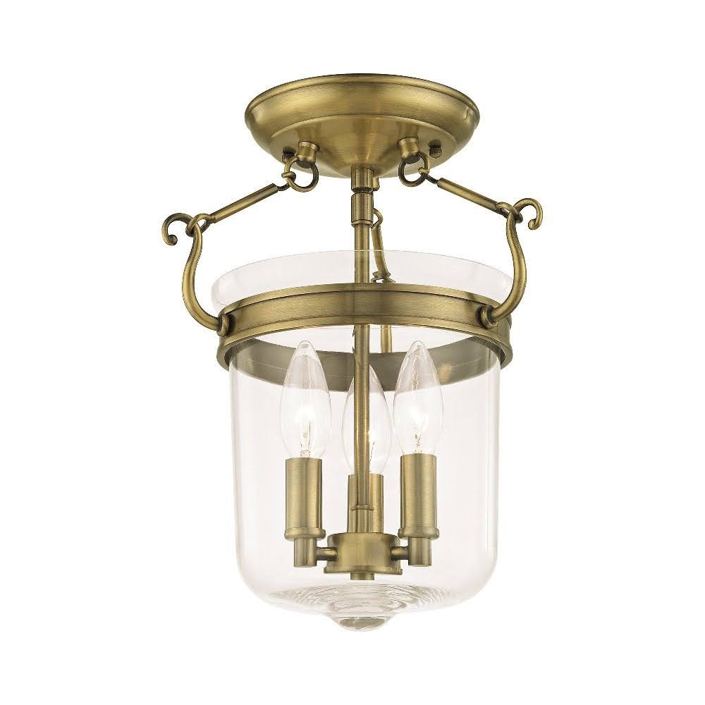 Bronze 3 Light Ceiling Mount I285