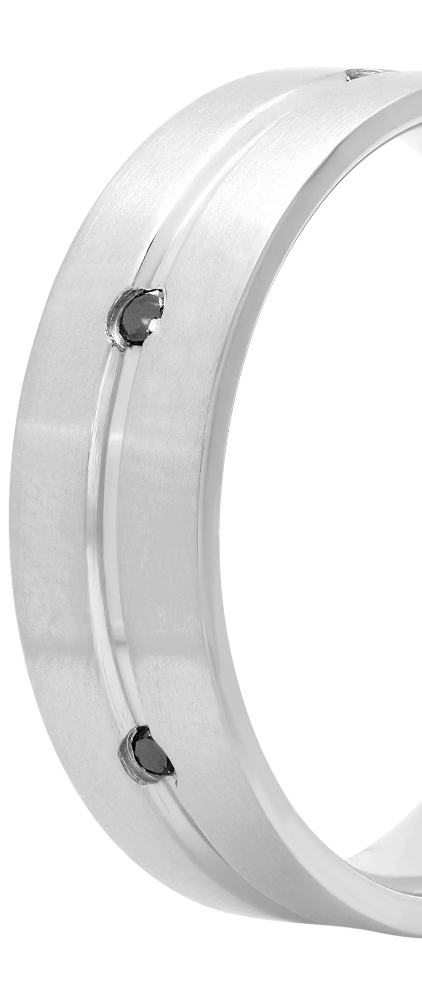 Titanium Black Diamond 7mm Wedding Band W913534