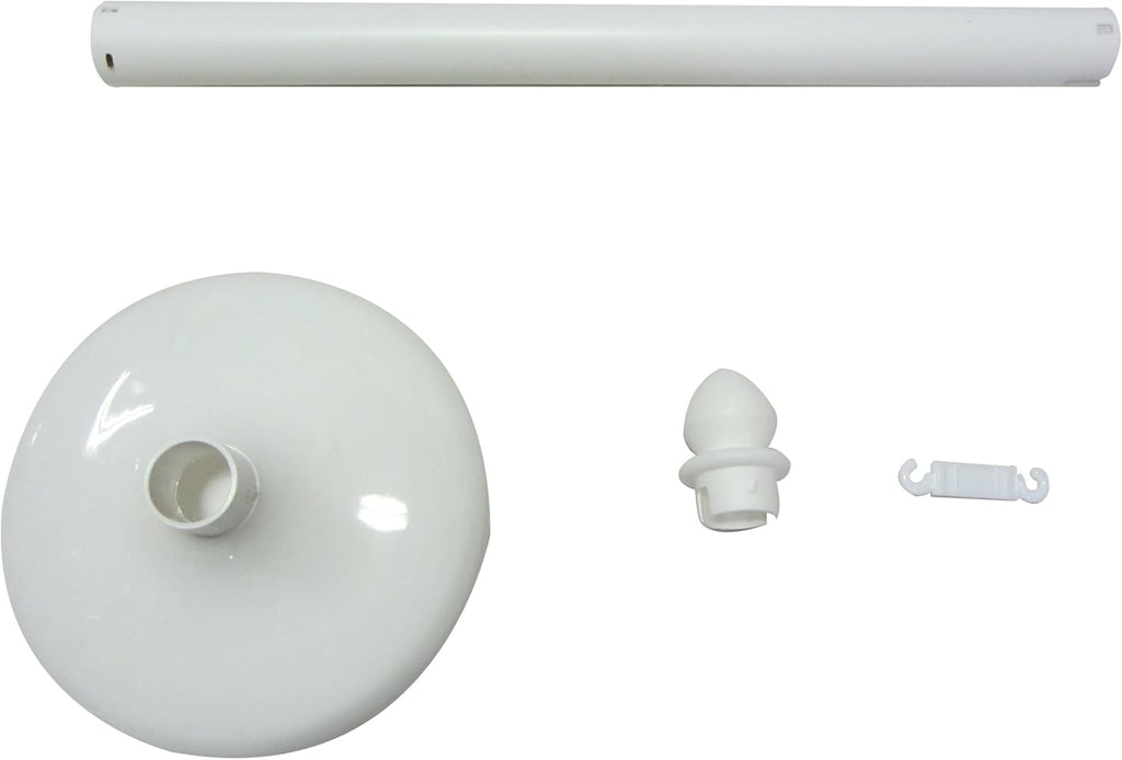 White Plastic Stanchion 2 Pcs with 16' Chain, Pack of 2 N82619