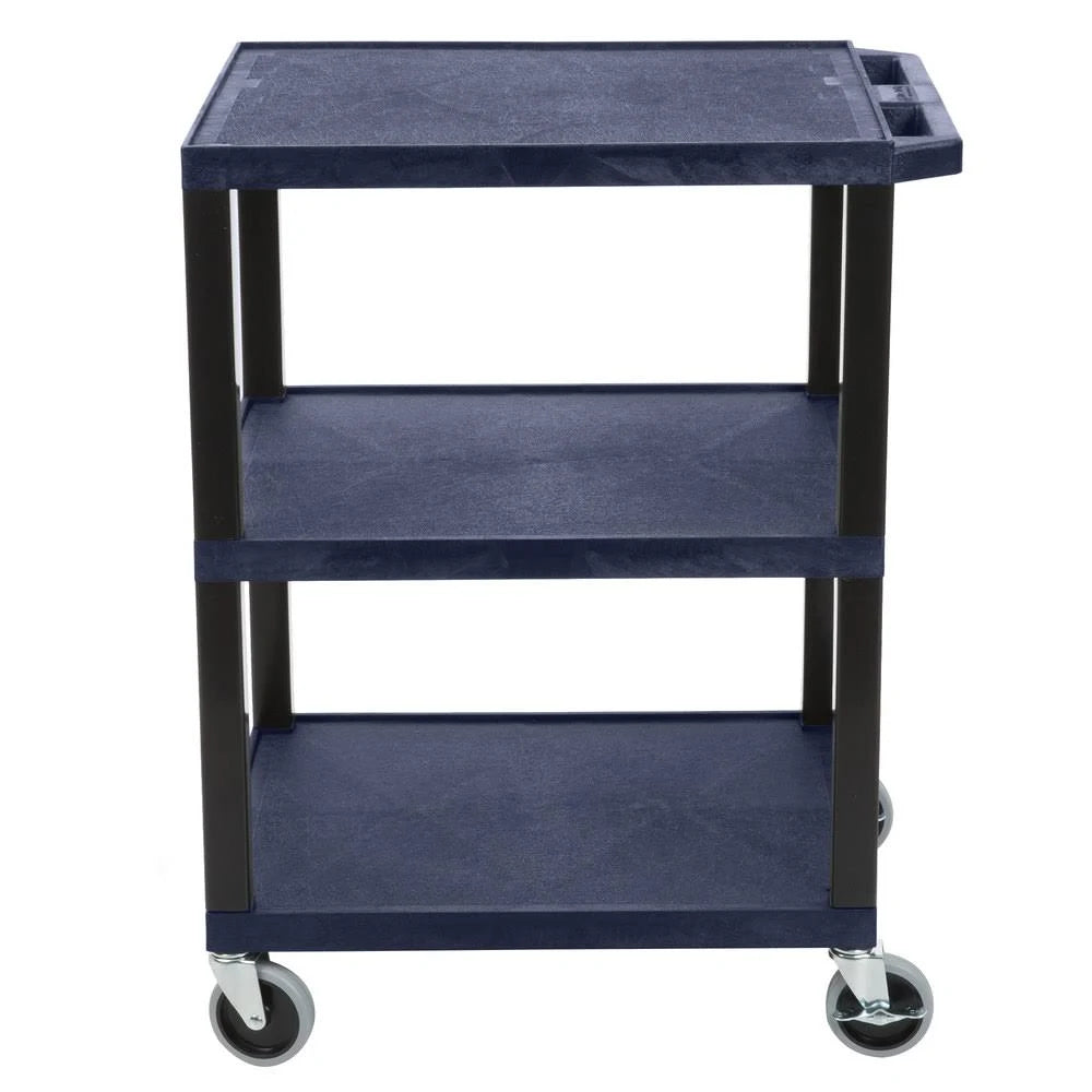 Navy Blue 3 Shelf Utility Cart U232
