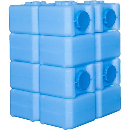 8 Pack Blue Water and Food Storage Containers F44310