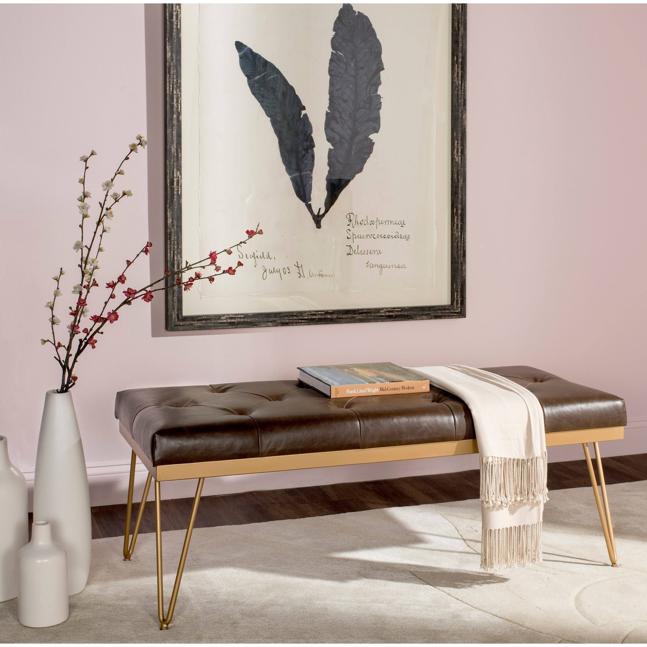 Brown / Gold Bench I25942