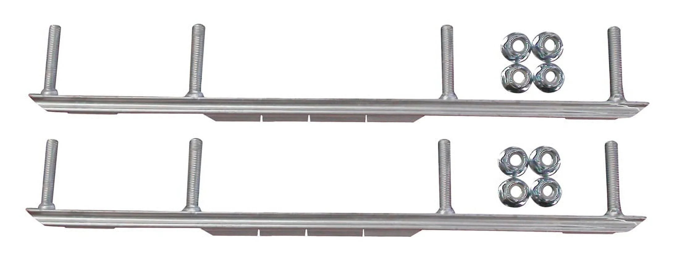 Yellow Snowmobile Skis with 4.5" Shaper Bars Complete Kit F60457