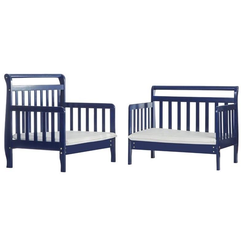Royal Blue 3-in-1 Convertible Toddler Bed W857466