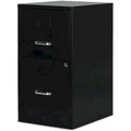 2-Drawer Vertical File Cabinet Locking Letter Black E7218