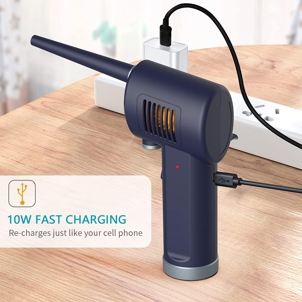 Navy Blue Electric Air Duster with Rechargeable Battery T691584