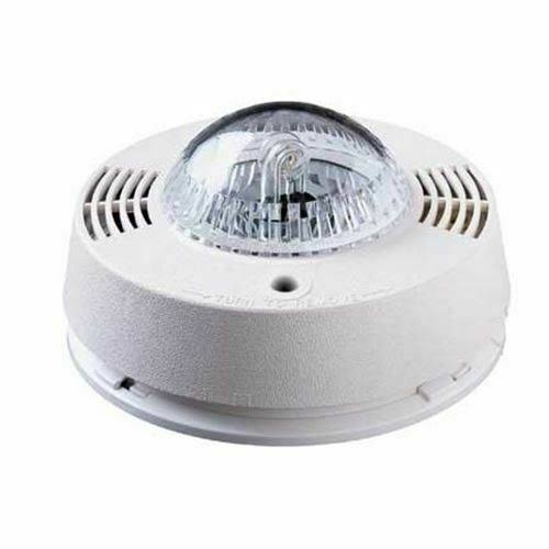 Hard Wired Smoke Carbon Monoxide Photoelectric Alarm with Strobe A86351