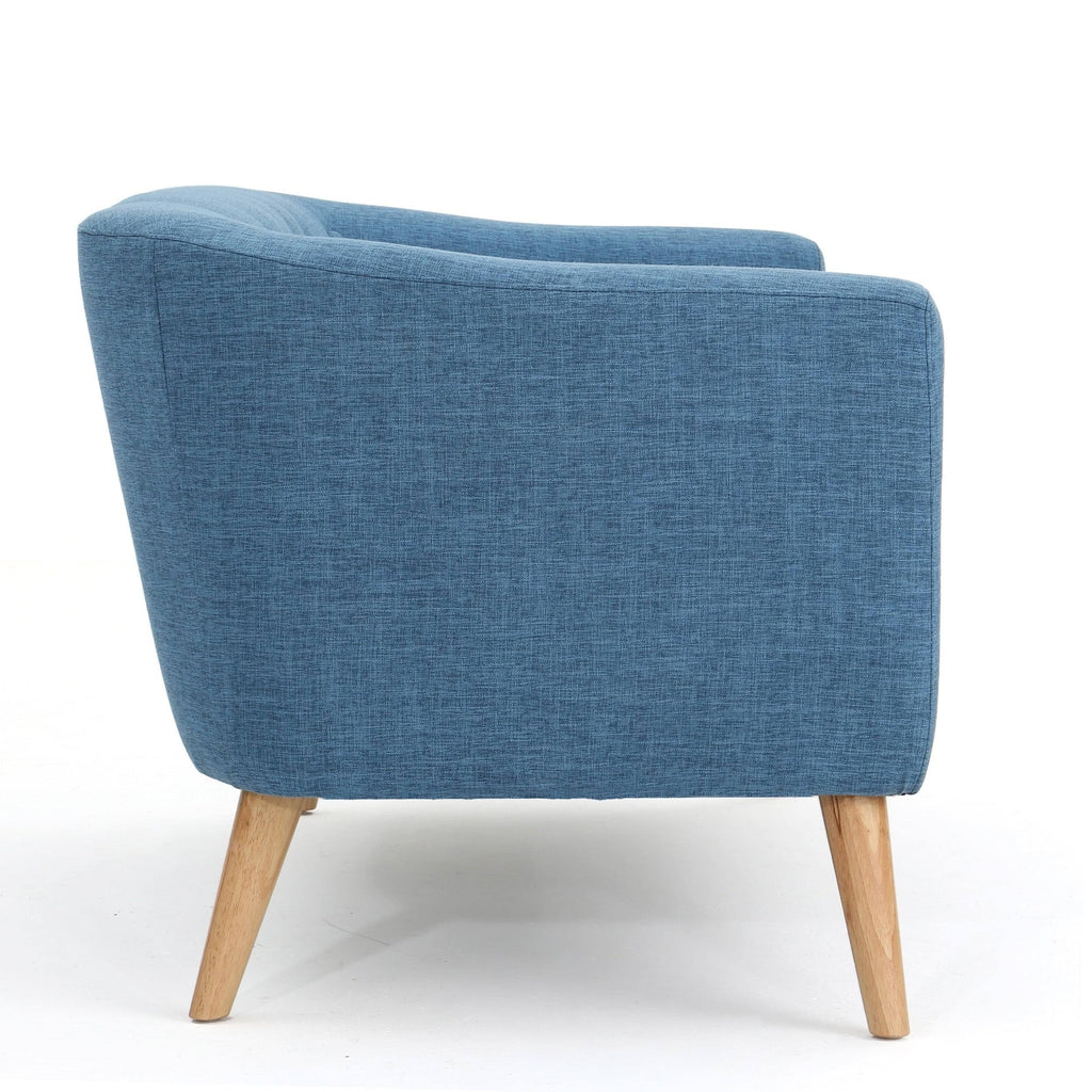 Muted Blue Mid-Century Loveseat K22232