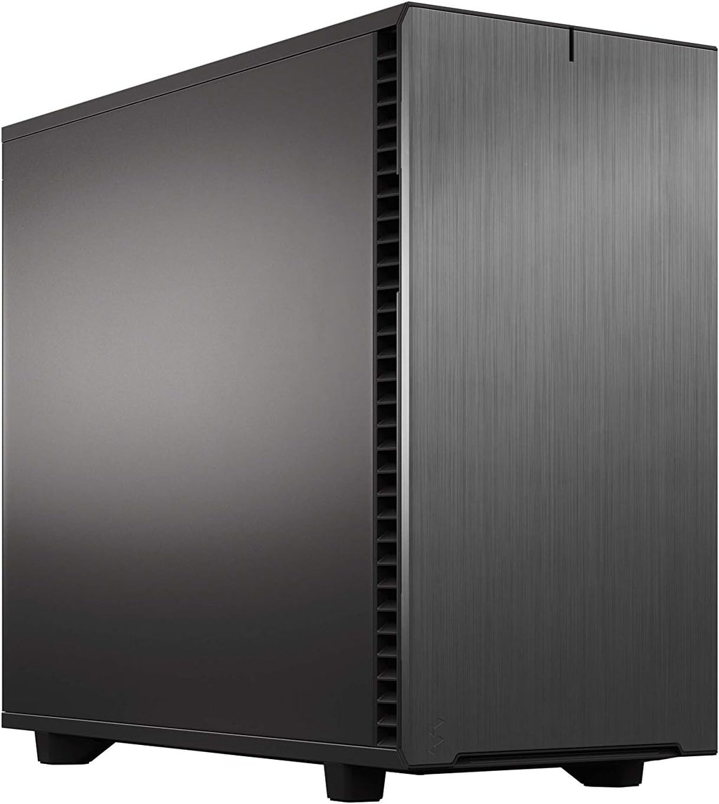 Black Brushed Aluminum/Steel Mid Tower Computer Case T41544