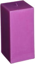 Purple Square Pillar Candle K5638