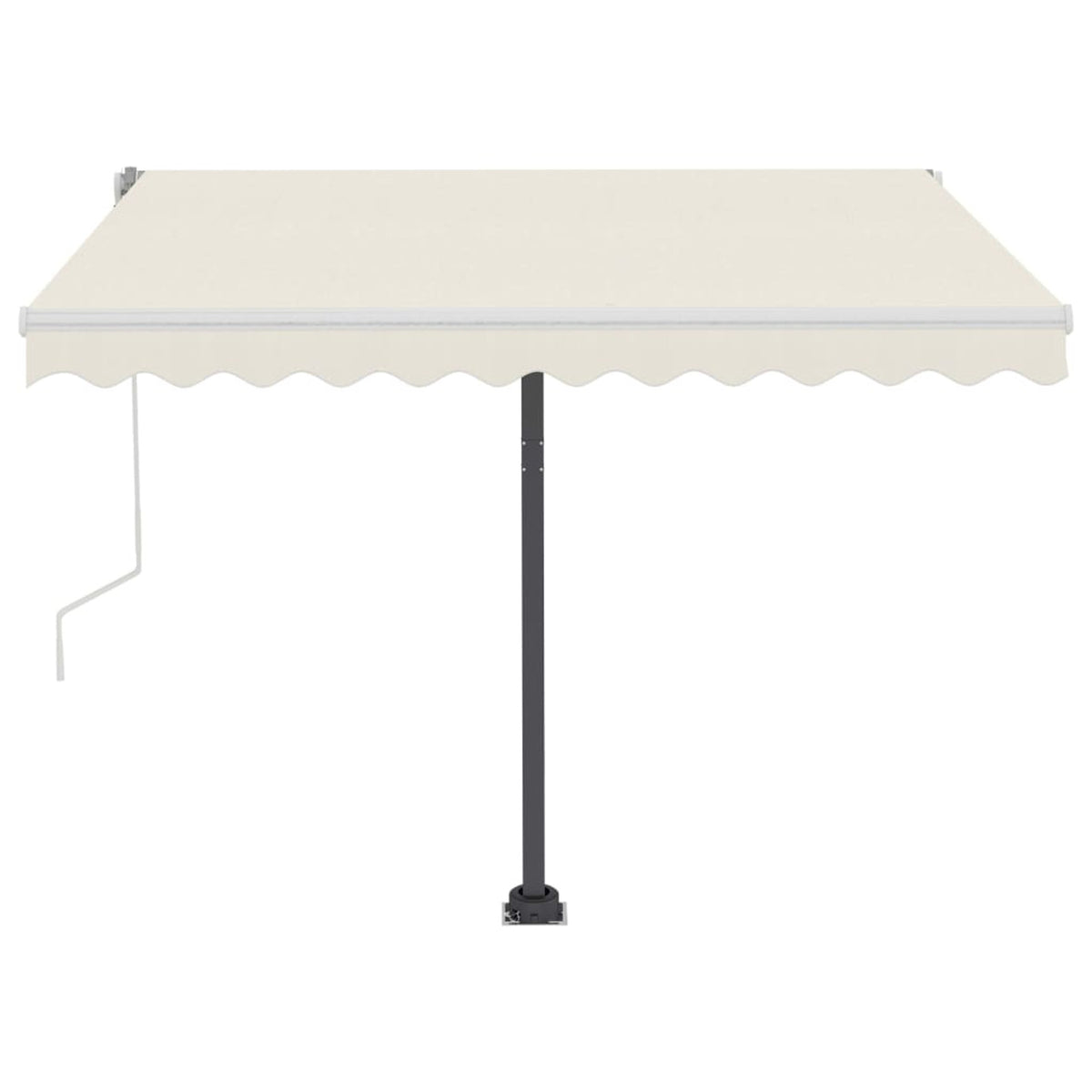 Cream Retractable Awning with LED R381741