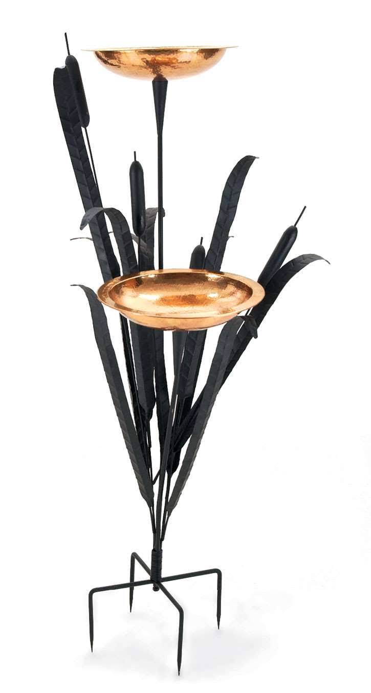 Double Cattail Birdbath B794946