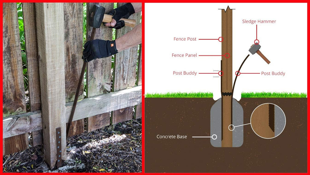 Fence Post Repair Stakes Pack of 8 O266859
