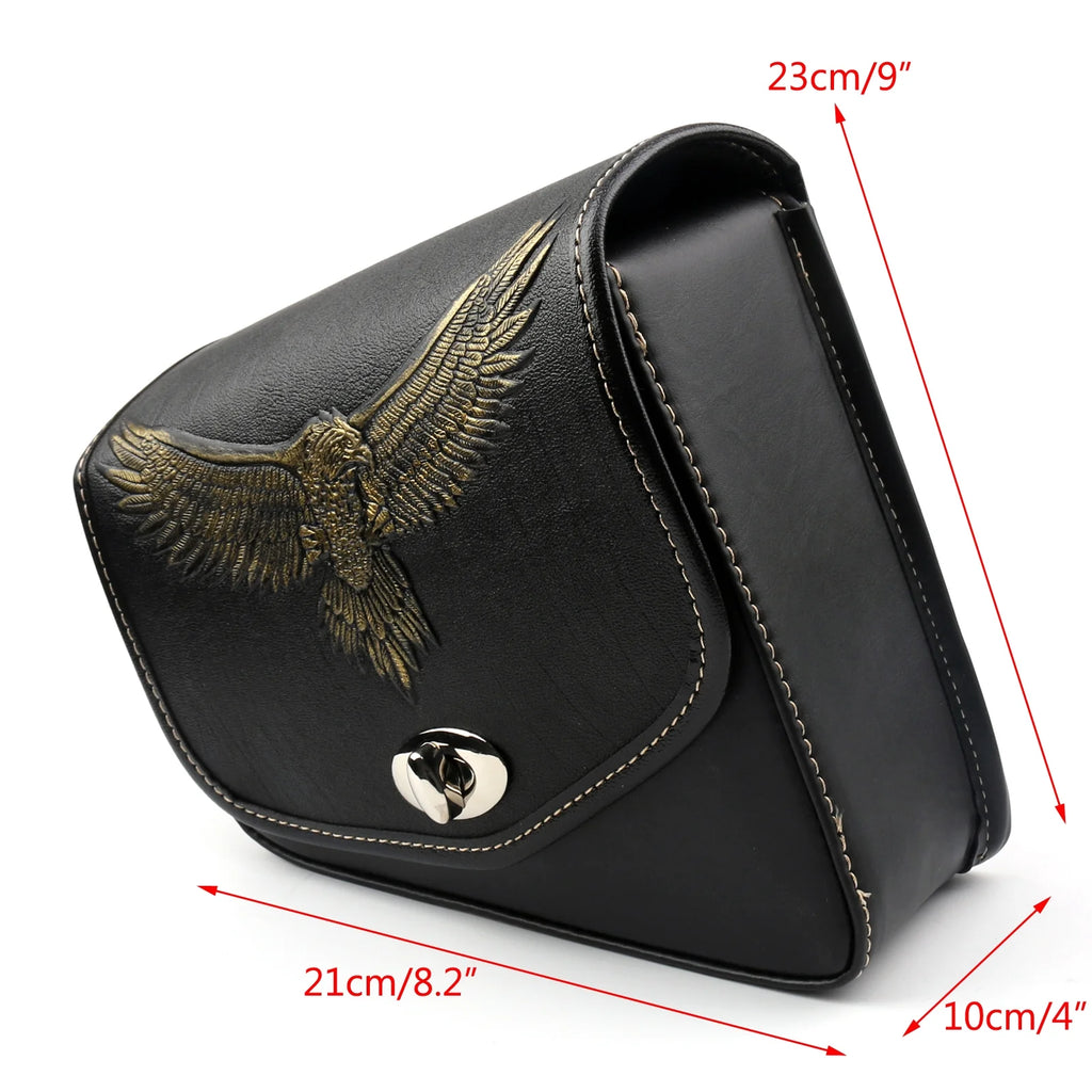 Leather Left Side Saddlebag For Sportster XL 883 XL 1200 K50033
