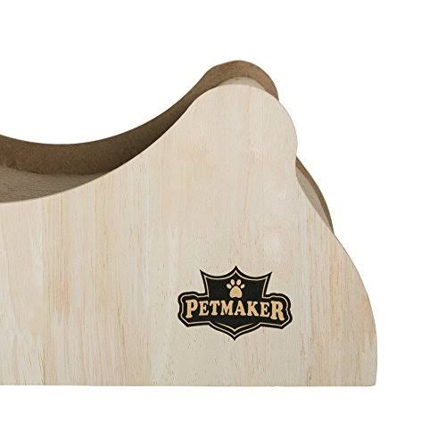 Cat Scratching Post Wood Cardboard Incline Vertical Scratcher U433789