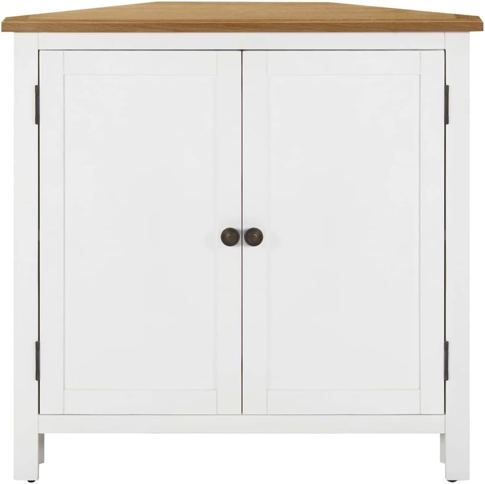 Corner Cabinet Solid Oak Wood S799279