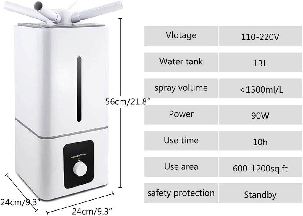 Industrial Humidifier 1350ml/h 600-1200sq.ft 110V L891