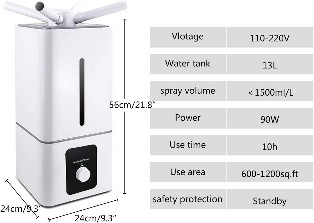 Industrial Humidifier 1350ml/h 600-1200sq.ft 110V L891
