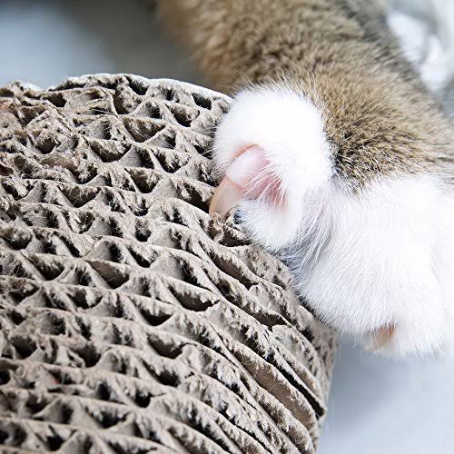 Cat Scratching Post Wood Cardboard Incline Vertical Scratcher U433789