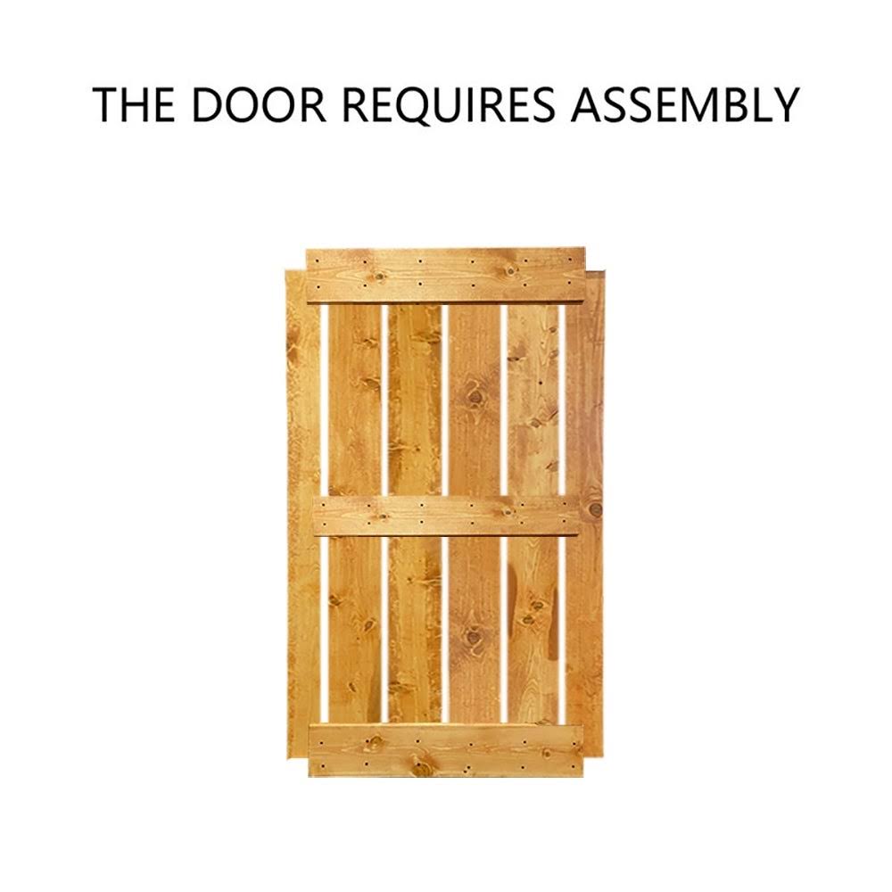 Charcoal Double Barn Door with Hardware Kit E4866