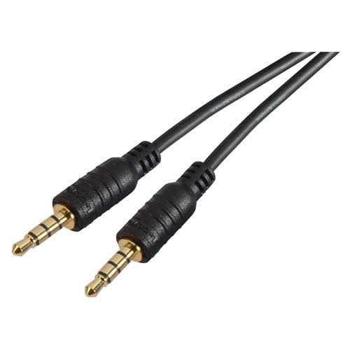 Stereo 4 Circuit TRRS Thinline Audio Cable, Male / Male, 100.0 ft P293