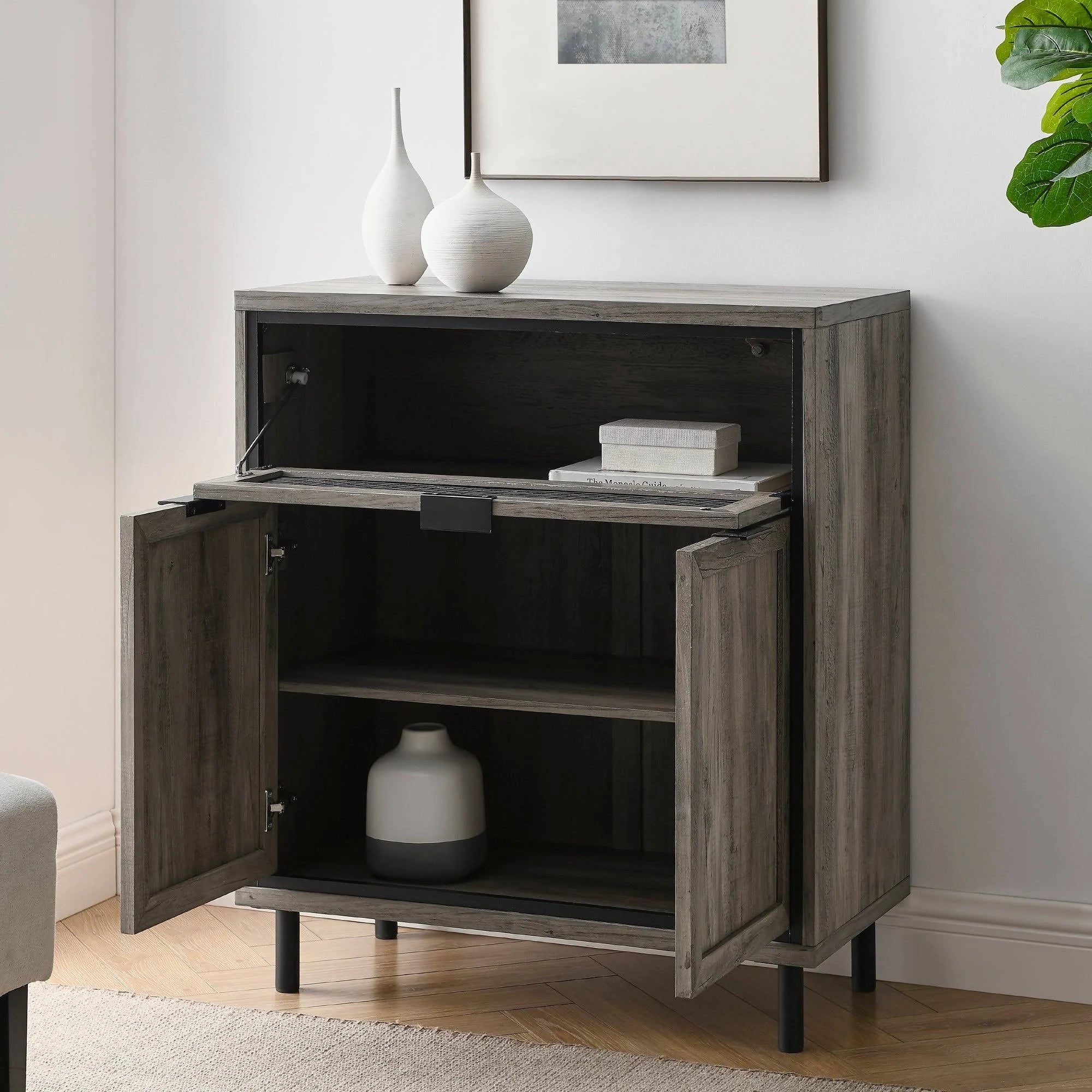 2-Door Accent Cabinet - Grey Wash Z5484
