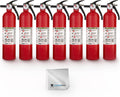 7 Pack Red Multipurpose Fire Extinguishers P23803