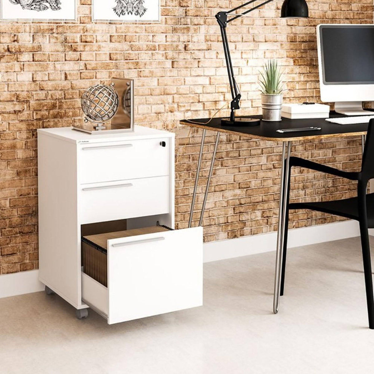 White File Cabinet K36675