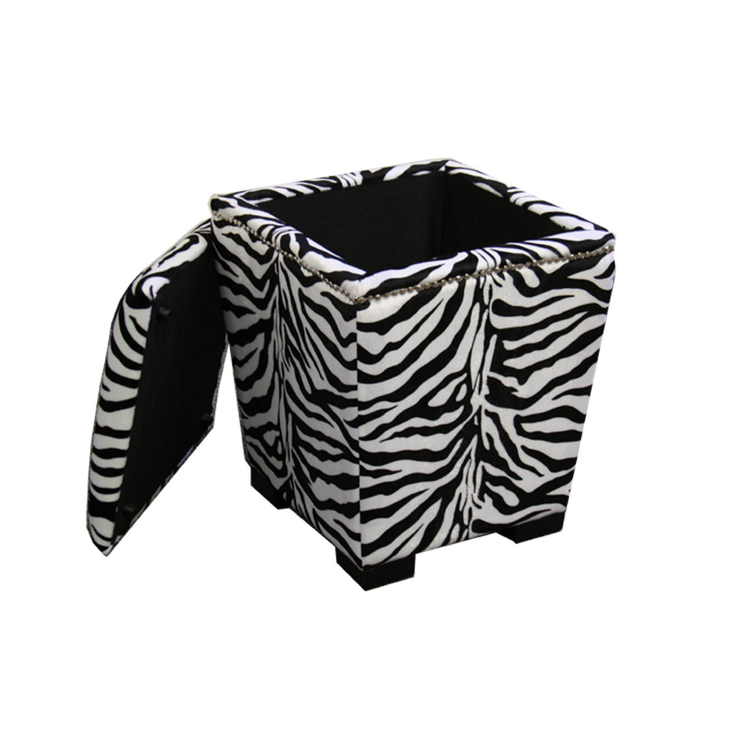 Zebra Storage Ottoman I942