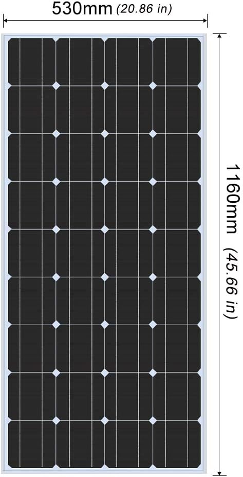 200 Watt 12Volt Moncrystalline Solar Panel Kit with 20A Charge Controller and Mounting Brackets C591