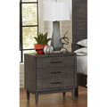 Gray Night Stand D576