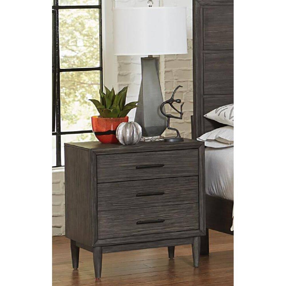 Gray Night Stand D576