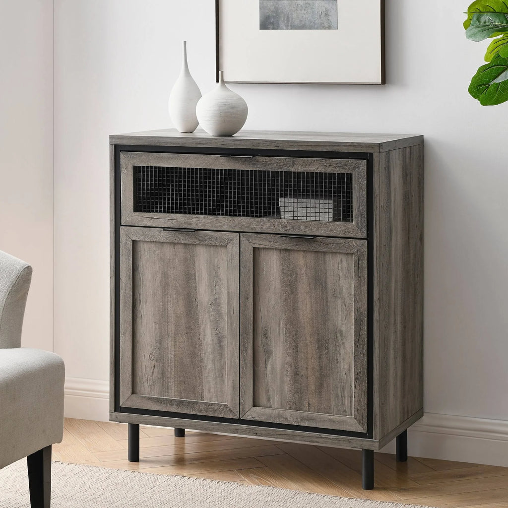 2-Door Accent Cabinet - Grey Wash Z5484